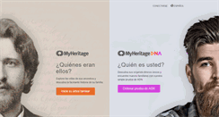 Desktop Screenshot of myheritage.es