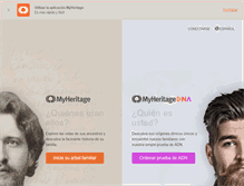 Tablet Screenshot of myheritage.es