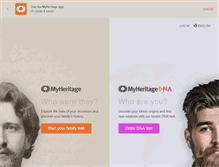 Tablet Screenshot of myheritage.com