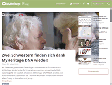 Tablet Screenshot of blog.myheritage.de