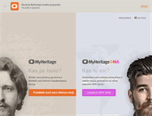 Tablet Screenshot of myheritage.lt