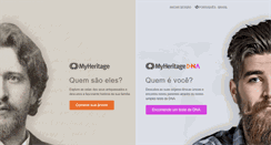 Desktop Screenshot of myheritage.com.br