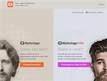 Tablet Screenshot of myheritage.com.br